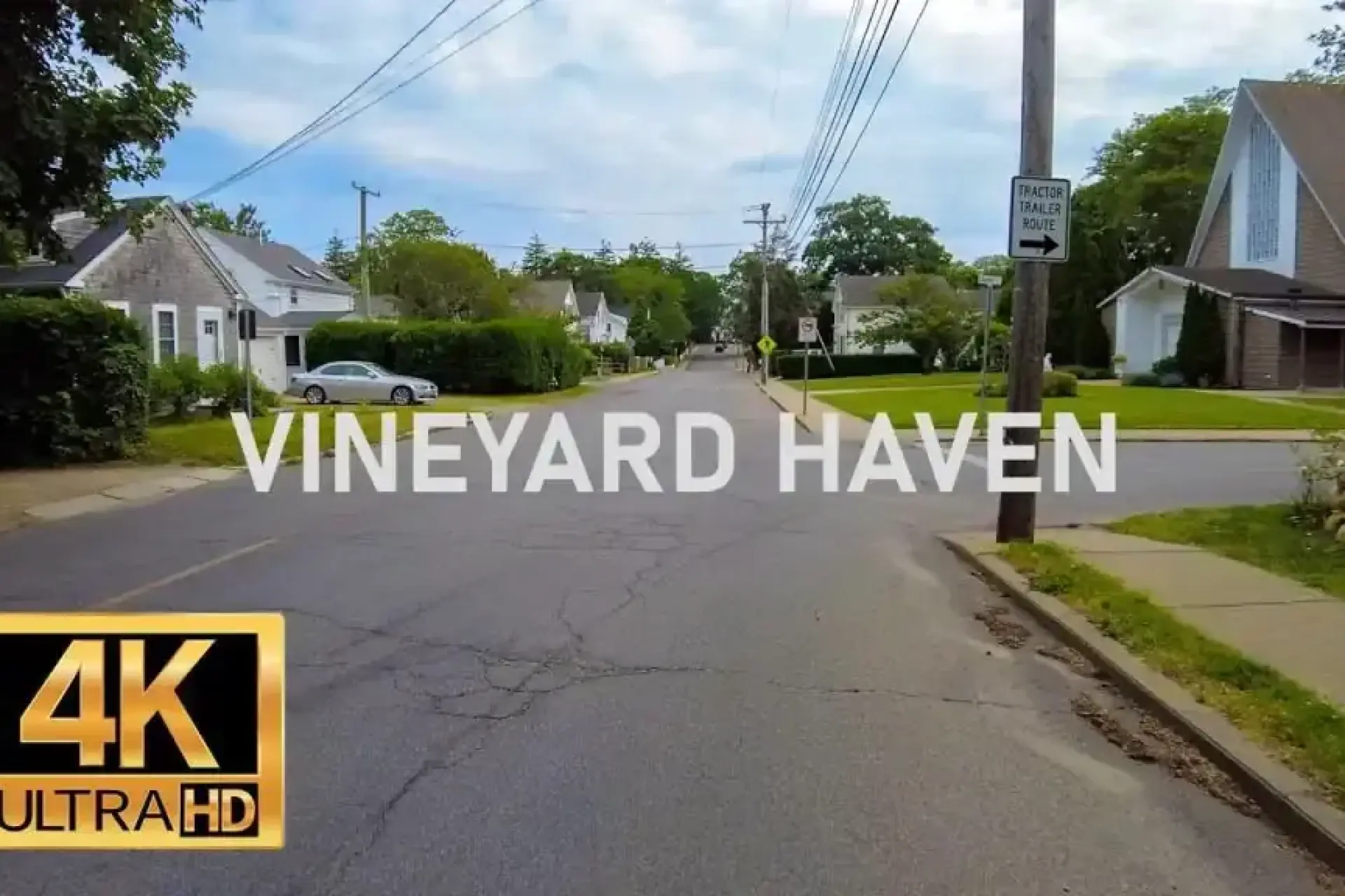 Bicycle Ride Vineyard Haven Franklin Street and Main Street