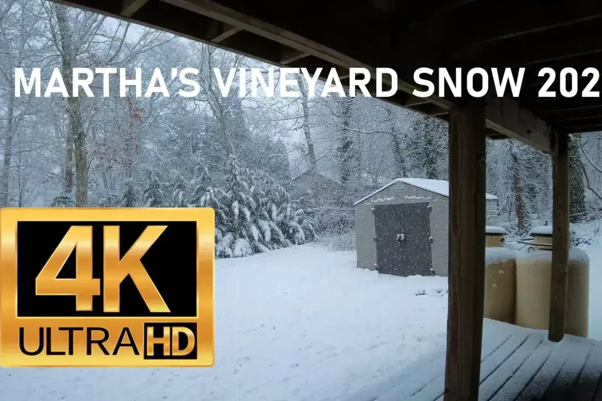 Martha's Vineyard Relaxing Snowfall Video