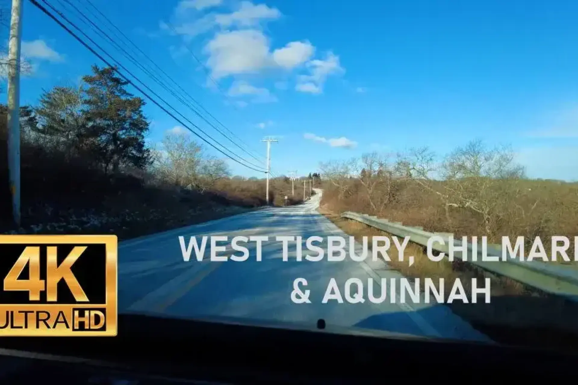 A Winter Drive from West Tisbury to Aquinnah Cliffs